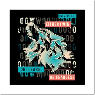 Inspirational Wolf Colorway 1 Posters and Art